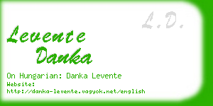 levente danka business card